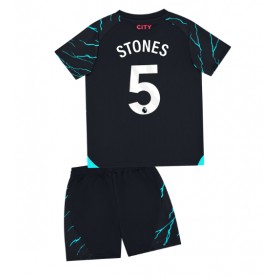 Manchester City John Stones #5 Tredje Kläder Barn 2023-24 Kortärmad (+ Korta byxor)
